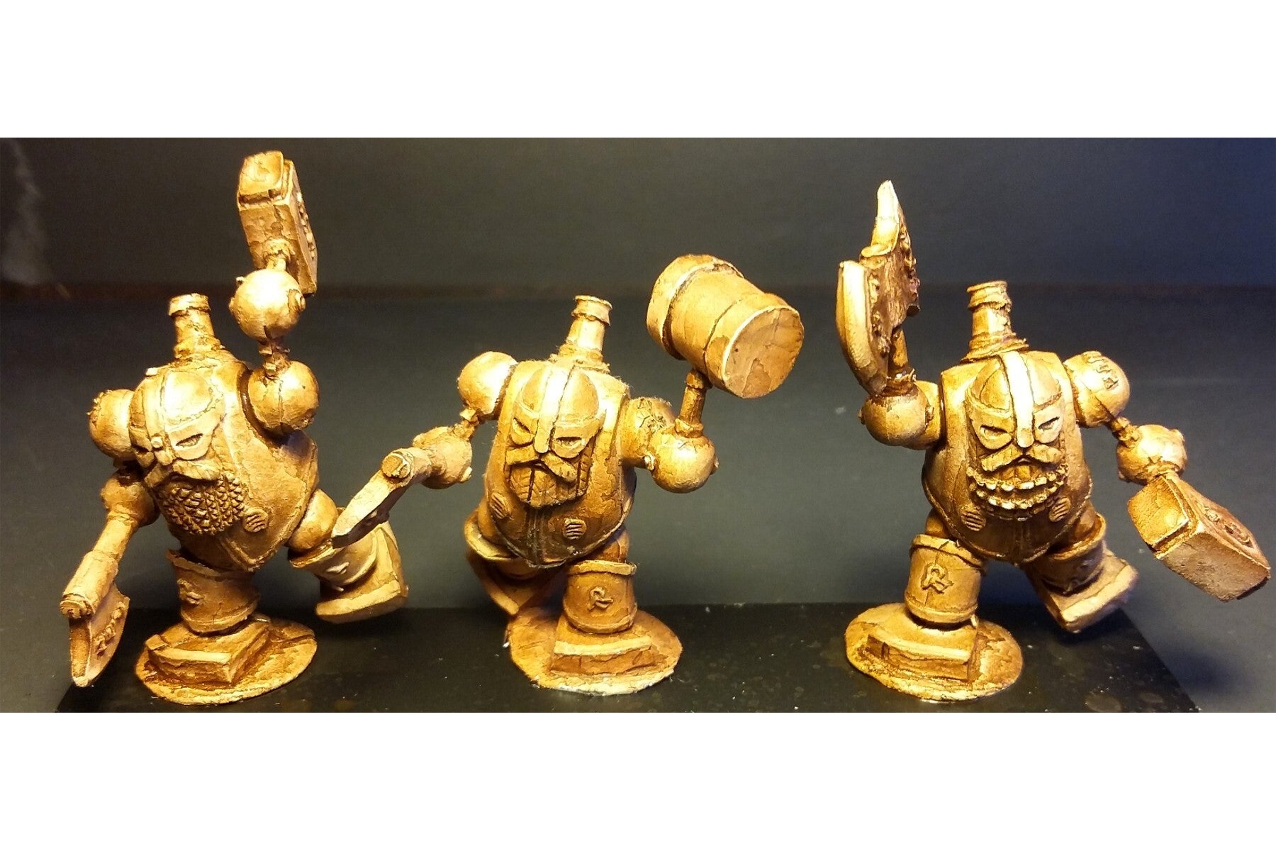 Dwarian Iron Golems (3 figures) Battle Valor Games LLC